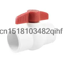 Сантехника 38 мм х 38 мм Скольжения Полный Порт Шаровой кран ПВХ Белый Красный