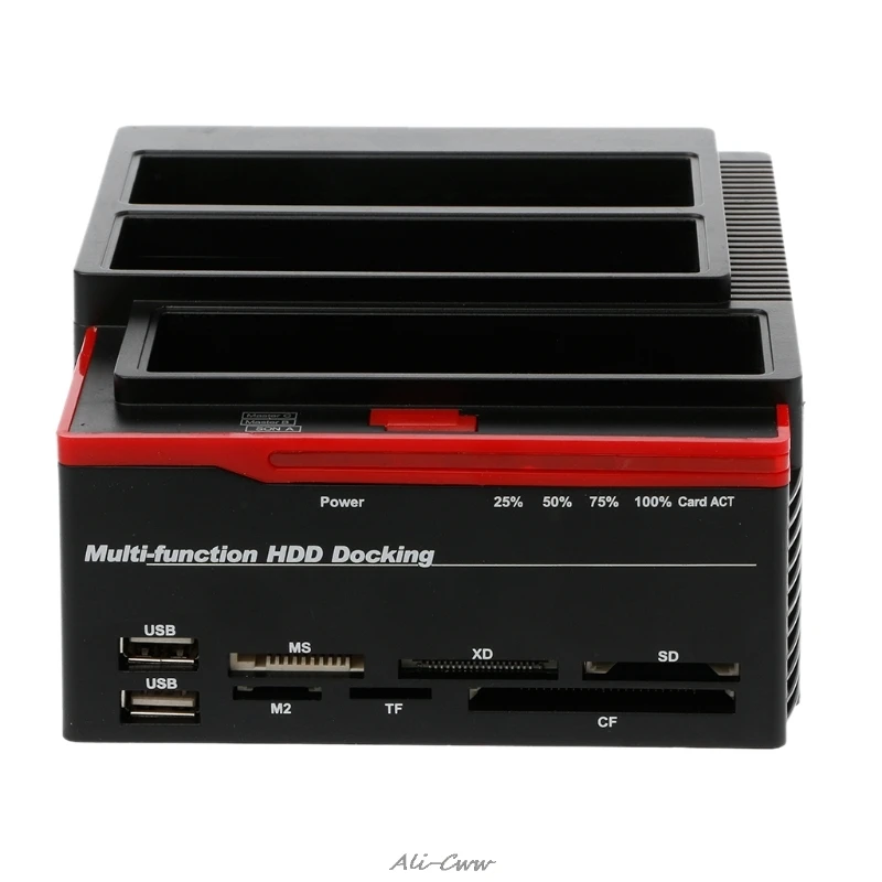 All in 1 USB 3.0 To SATA IDE External 2.5"/3.5" Hard Drive HDD Docking Station Card Reader EU/US Plug High Quality