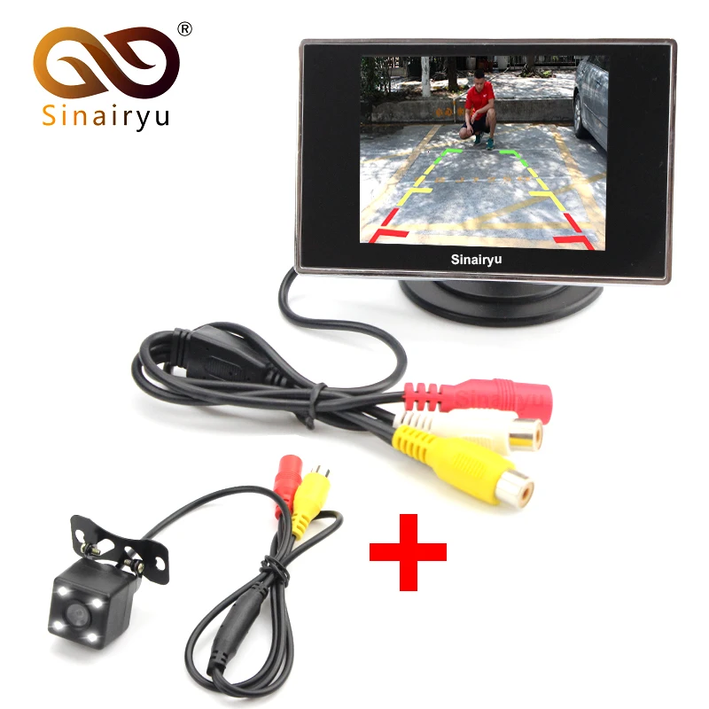 

HD 3.5 Inch Car Parking Monitor With 4 LED Night Vision Rear View Camera
