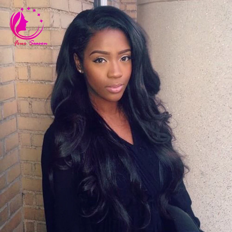 Stock Soft Unprocessed 100% Human Hair U Part Wigs