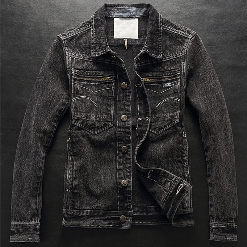 black denim jacket 3xl