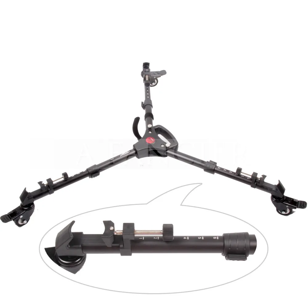 YUNTENG YT-900 Pro 3 Wheels Pulley Universal Folding Camera Tripod Dolly Base Stand YT 900 With Carrying Bag | Электроника