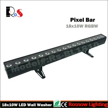 

12pcs/Lot 2016 NEW Pixel LED Bar lights 18x10W RGBW 4-1 flow-water effects LED wall washer colorful disco lighting