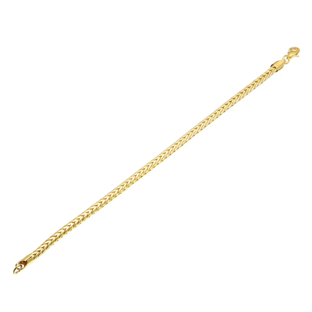 5mm Hip Hop Bracelets For Women Men Silver Gold Black Foxtail Wristband Cuff Bracelet Fashion Link Chain Men Bracelets & Bangles
