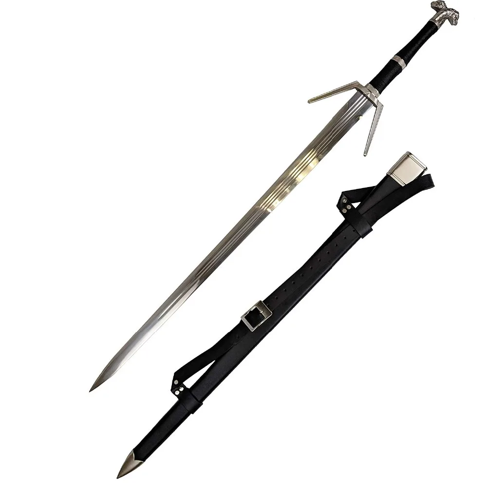 

The Witcher 3: Wild Hunt Geralt of Rivia Geralt's Silver Sword Game Cospaly Sword Stainless Steel Blade