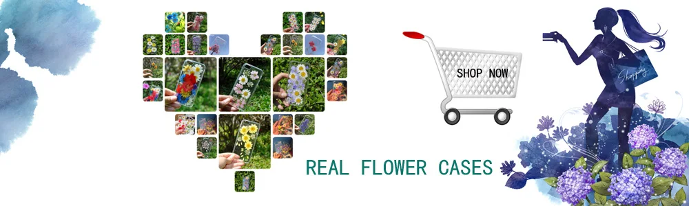 real flower cases