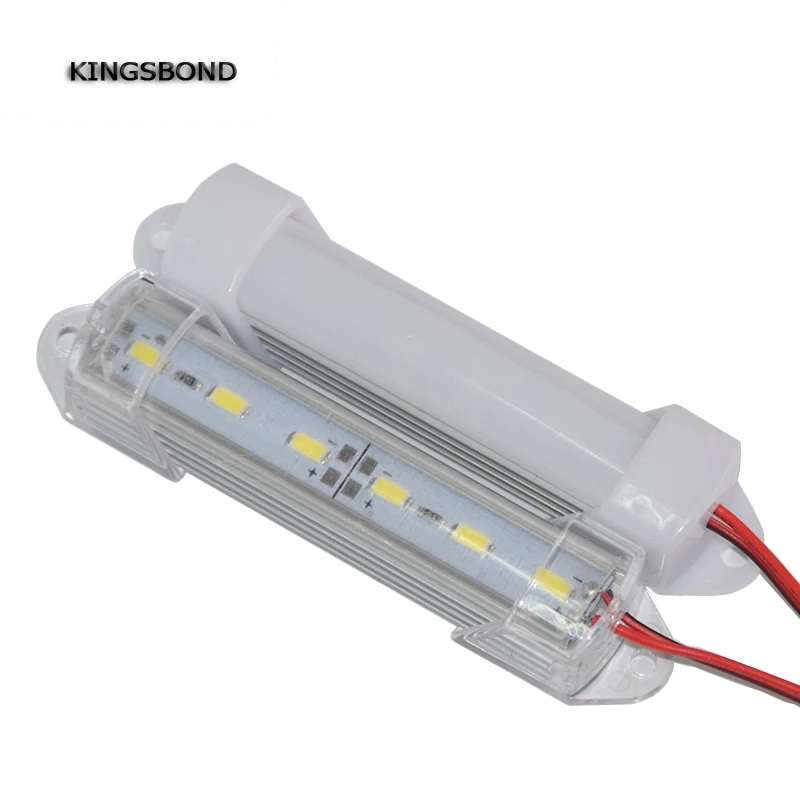 5 шт. 10 см 12 в пост. Тока светодиодный мини светильник 5630 с крышкой из ПК 6 жесткий 1