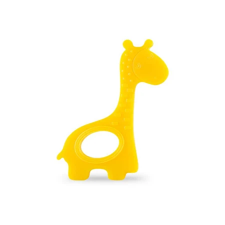 Yellow Детские игрушки-прорезыватели с изображением оленя из мультфильма, зубная щетка с изображением оленя, силиконовая детская зубная щетка для тренировки зубов - Цвет: Yellow