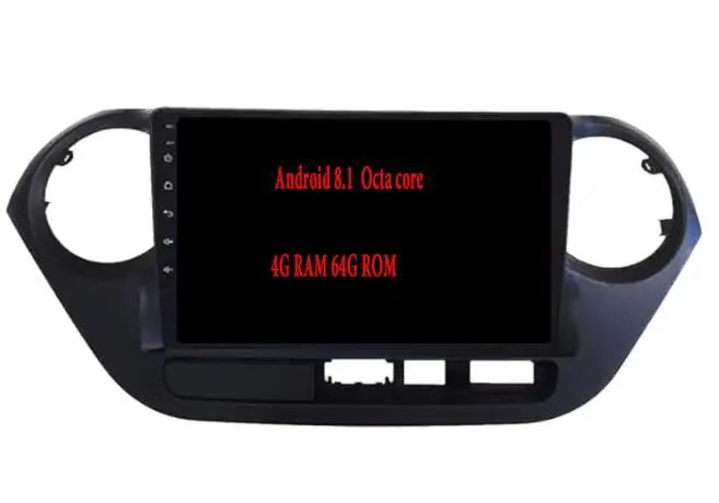 Cheap Octa Core 4GB RAM 64GB ROM Android 9.1 Car DVD Multimedia Player Radio For Hyundai I10 LHD Diver 2013-2018 Carplay Head Unit 1