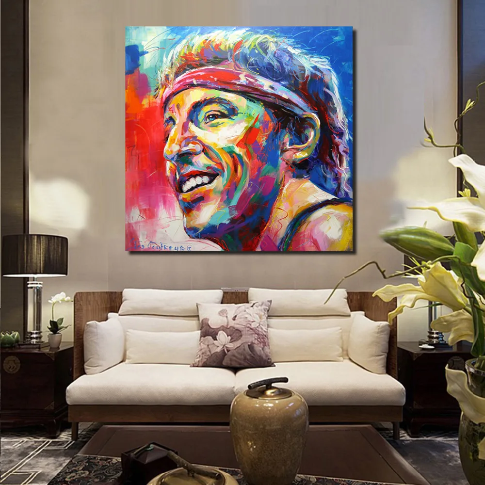 

Bruce Springsteen Paintings On Canvas Modern Wall Pictures For Living Room Home Decor No Frame Oil Painting