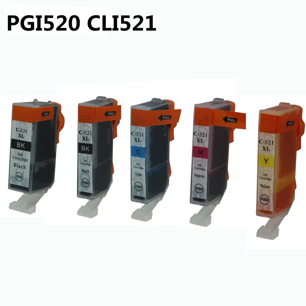 PGI520 CLI521 полный картридж для Canon IP3600 IP4600 IP4700 MP540 MP550 MP560 MP620 MP630 MP640 MP980 MP990