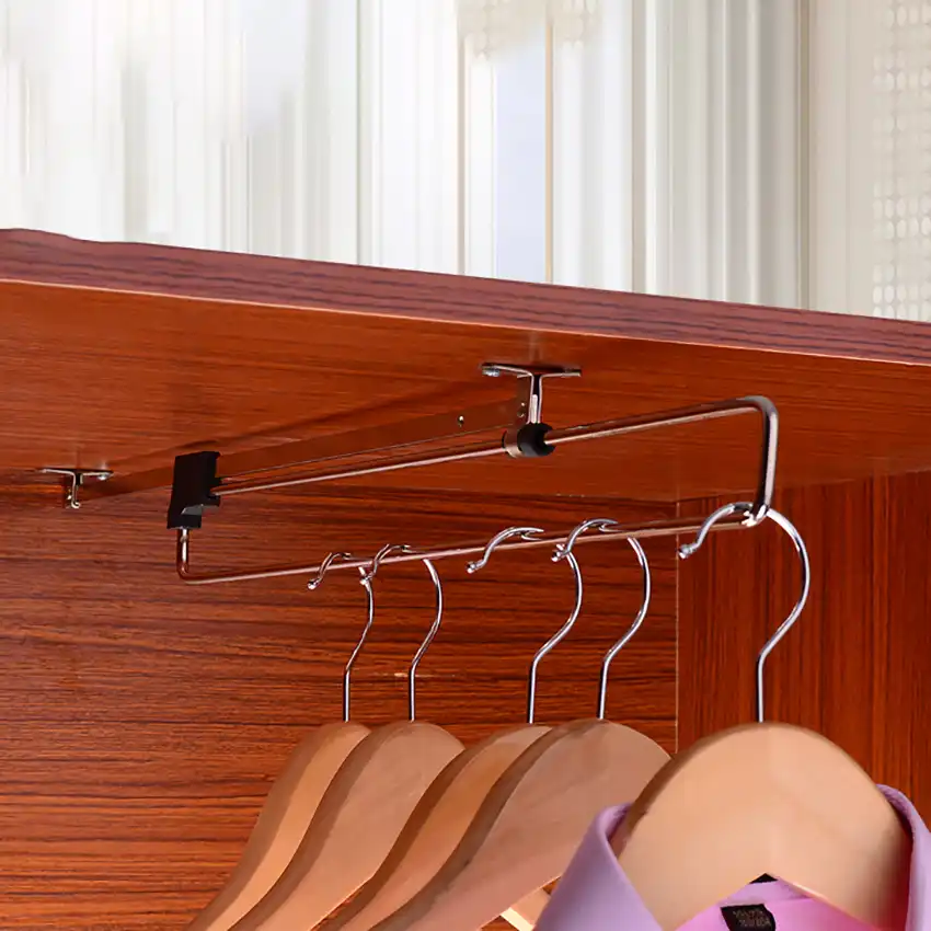 Detail Feedback Questions About Adjule Clothes Rails Wardrobe Adjule Clothes Rails Wardrobe Pull Out Retractable Cabinet Hanger Closet Rod Rail Organizer Rack
