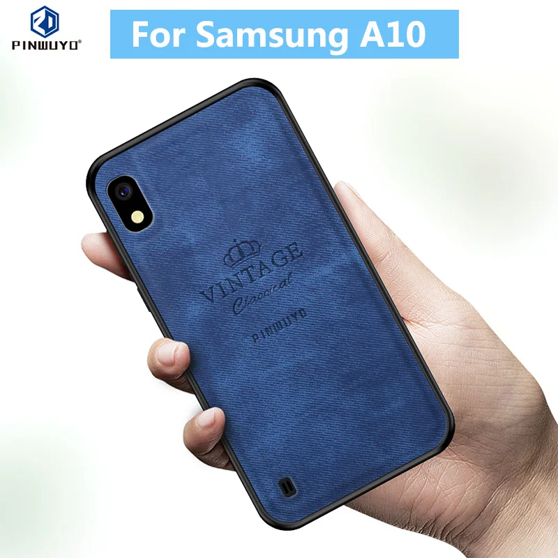 

For Samsung A10 Case Original PINWUYO VINTAGE PU Leather Protective Phone Case for Samsung Galaxy A10 Shockproof Case