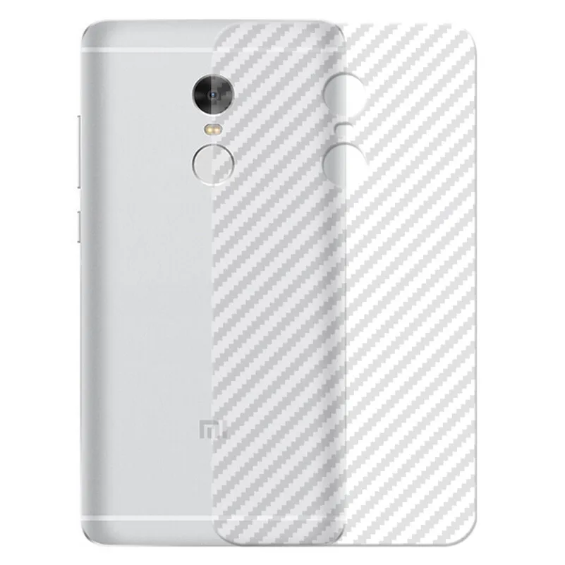 Прозрачная матовая задняя пленка из углеродного волокна для Xiaomi Redmi Note 4 4X Prime (не
