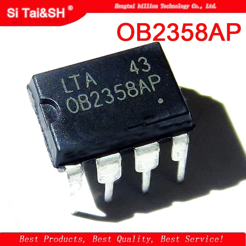 10 x OB2358AP DIP-8 MOSFET current mode PWM controller