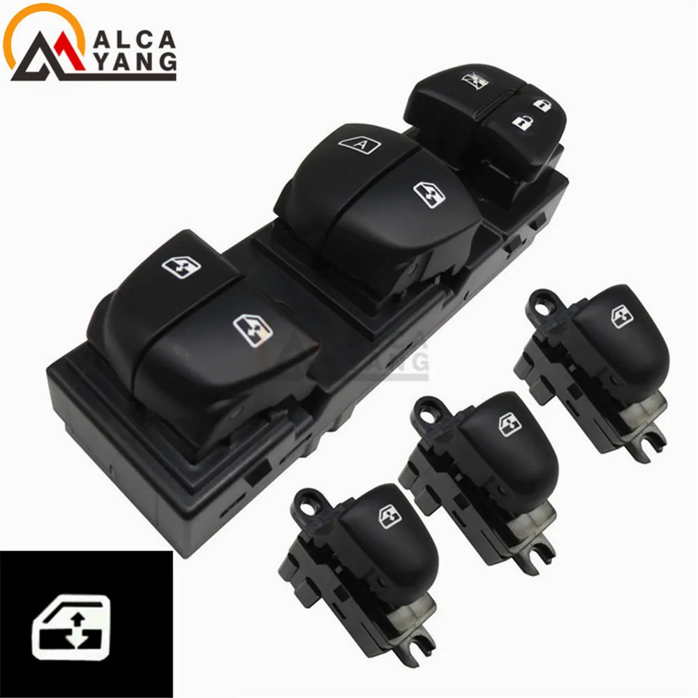 Auto Power Window SwitchSingle Window switch For Nissan QashqaiAltimaSylphyTiidaX-Trail