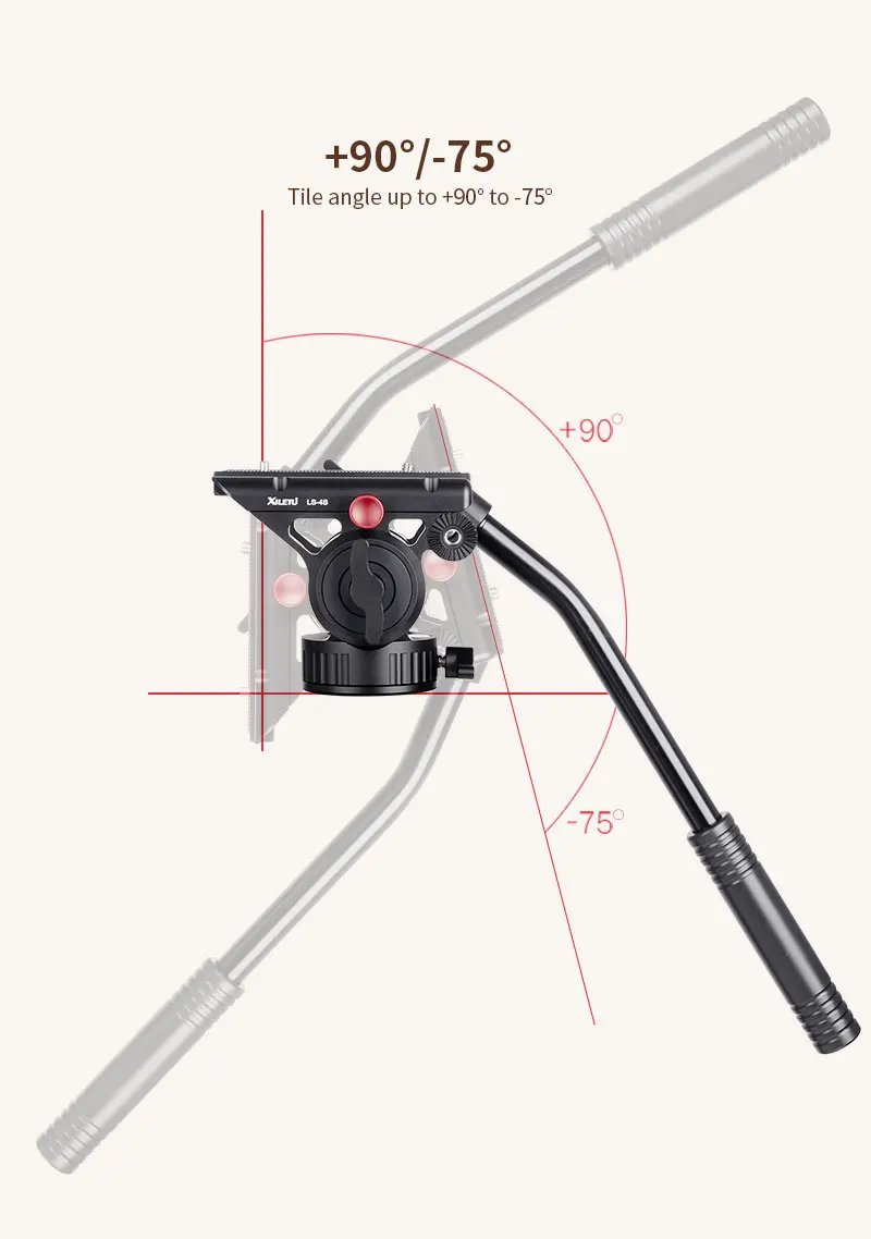 XILETU XLS284C+ LS4S Профессиональная фотография Штатив из углеродного волокна гидравлическая головка штатива и быстросъемная пластина для Dslrs камер