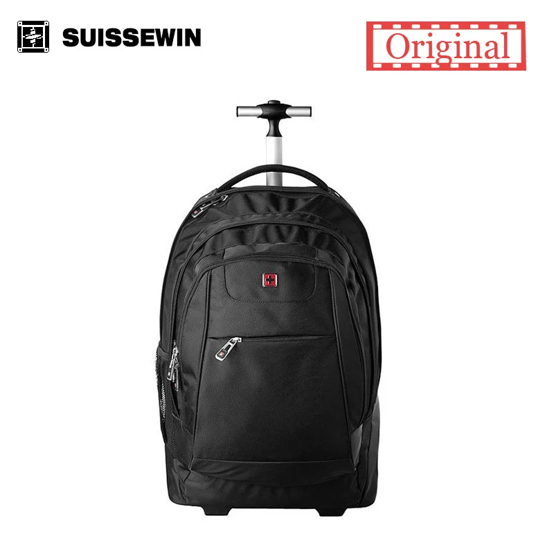 Brand Swiss Wheeled Laptop Backpack For Business Travel  Rolling Trolley swissgear wenger Backpack for 17.3