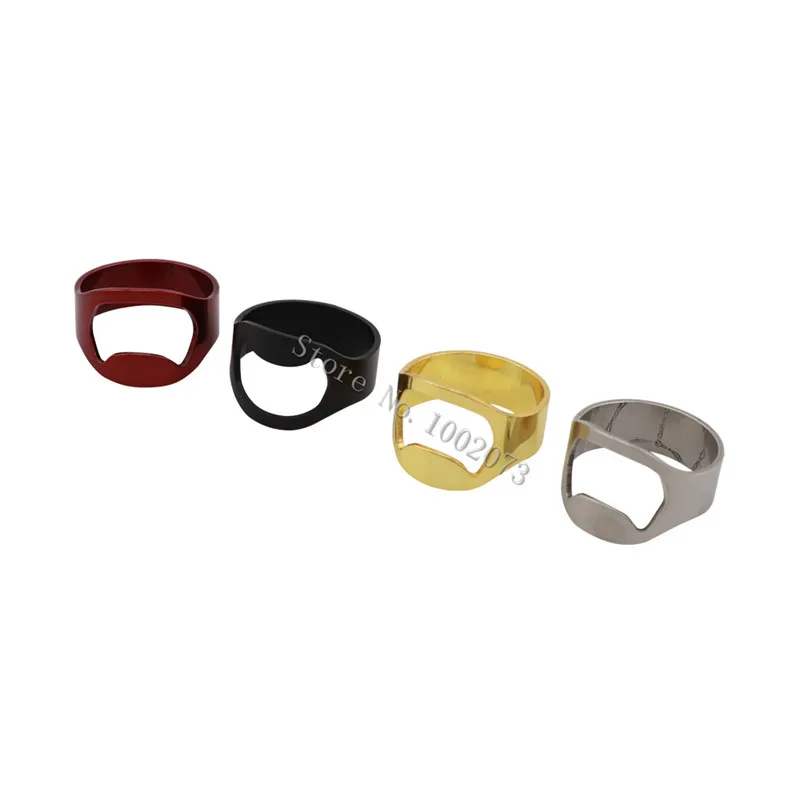 Multi-function Stainless Steel Colorful Ring-Shape Opener Beer Bottle Opener Diameter 22mm (2)