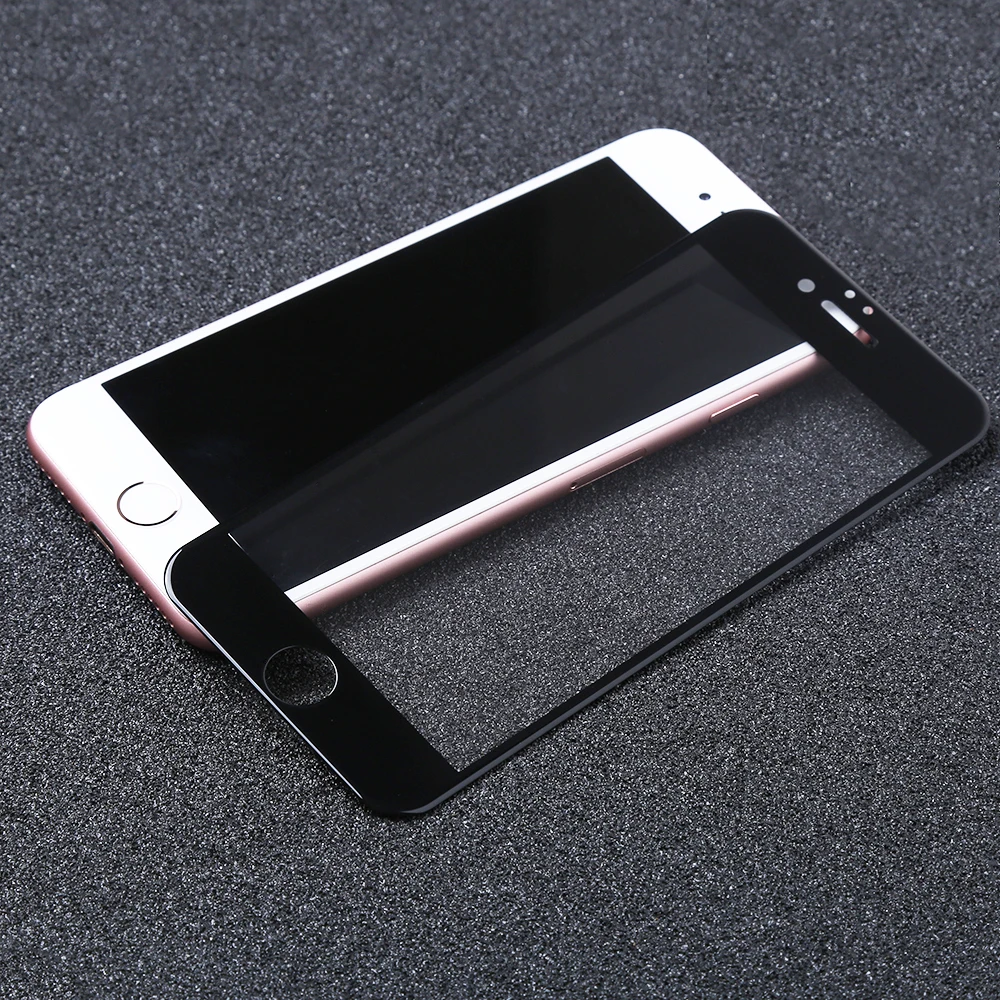 6D 9H твердость изогнутые края закаленное стекло для iPhone 7 6 6s 8 X Plus защита экрана|glass