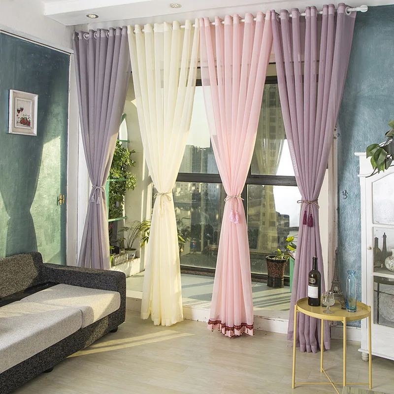 Cortina Surtida De Diferentes Colores De Estilo Europeo Y Americano Para Pantallas De Ventana De Sala De Estar Curtains For Curtains For Living Roomcurtain Styles Aliexpress
