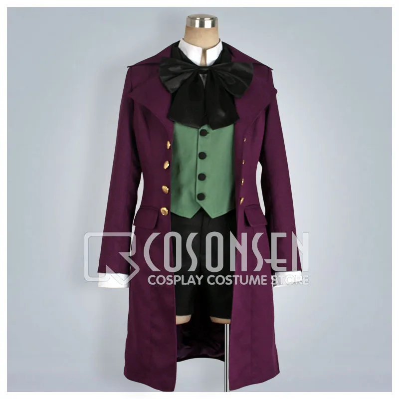 Black Butler Purple outfit Uniform cloak Alois Trancy Cosplay Costume Full Set