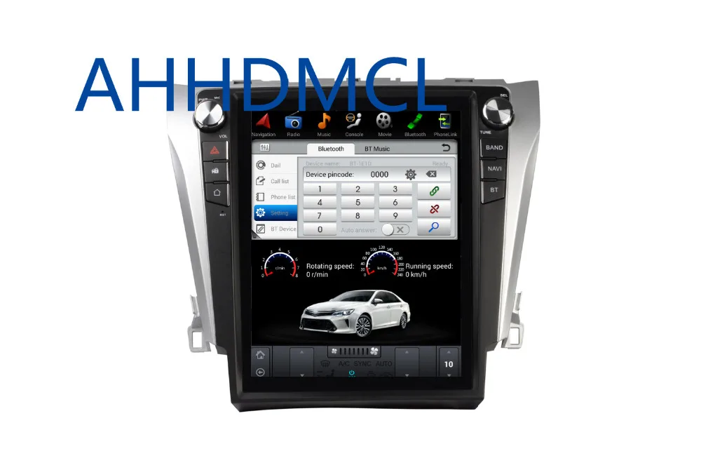 Excellent Car PC PAD Tesla Style Multimedia Player Android 7.1 GPS For Camry 2015 2016 2017 3