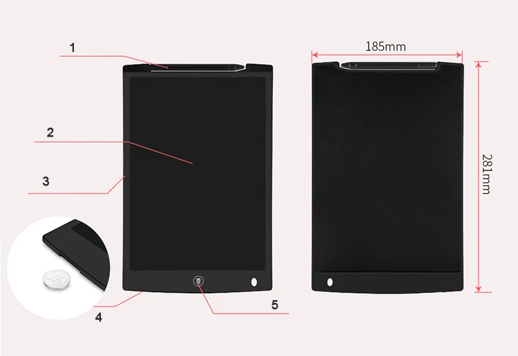 1" цифровой ЖК-планшет электронный Графический блокнот для рисования блокнот с стилусом рукописная доска для подарка