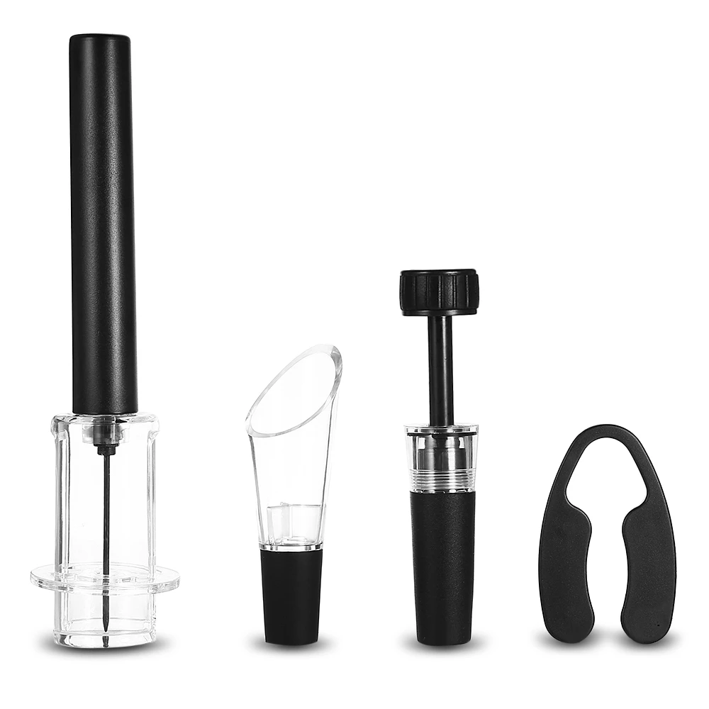 4Pcs/Set Air Pressure Bottle Opener Liquor Pourer Foil Cutter Vacuum