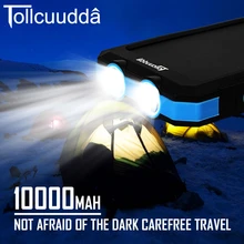 CNPOWER Original Tollcuudda Solar Power Bank 10000MAH Charger Poverbank Carregador Battery to Phone For Xiaomi Max2 LJJ629