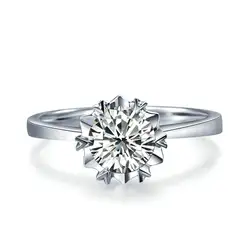 18 K Gold 0.30ct Solitaire GIA кольцо с бриллиантом для Для женщин натуральный бриллиант GIA ручной работы Ювелирная Свадебная лента свадебные ювелирные