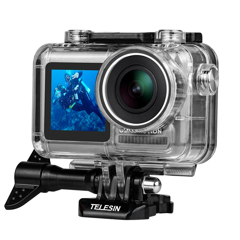 

Telesin OS-WTP-002 40M Waterproof Underwater Diving Protective Case Shell for DJI OSMO Action Sports Video Camera Accessories