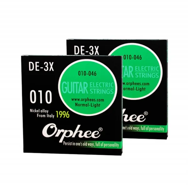 Orphee Professional DE Series 009-042010-046011-050, Струны для электрогитары из итальянского никелевого сплава - Цвет: DE3X 010