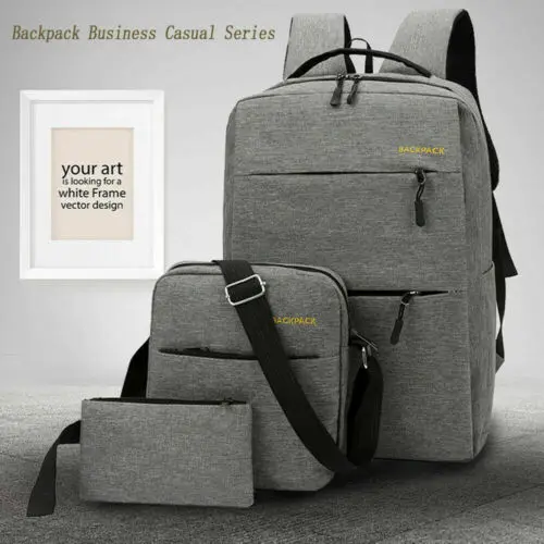 

Unisex Anti-Theft bag Backpack Travel Business School Bag Rucksack +USB Port