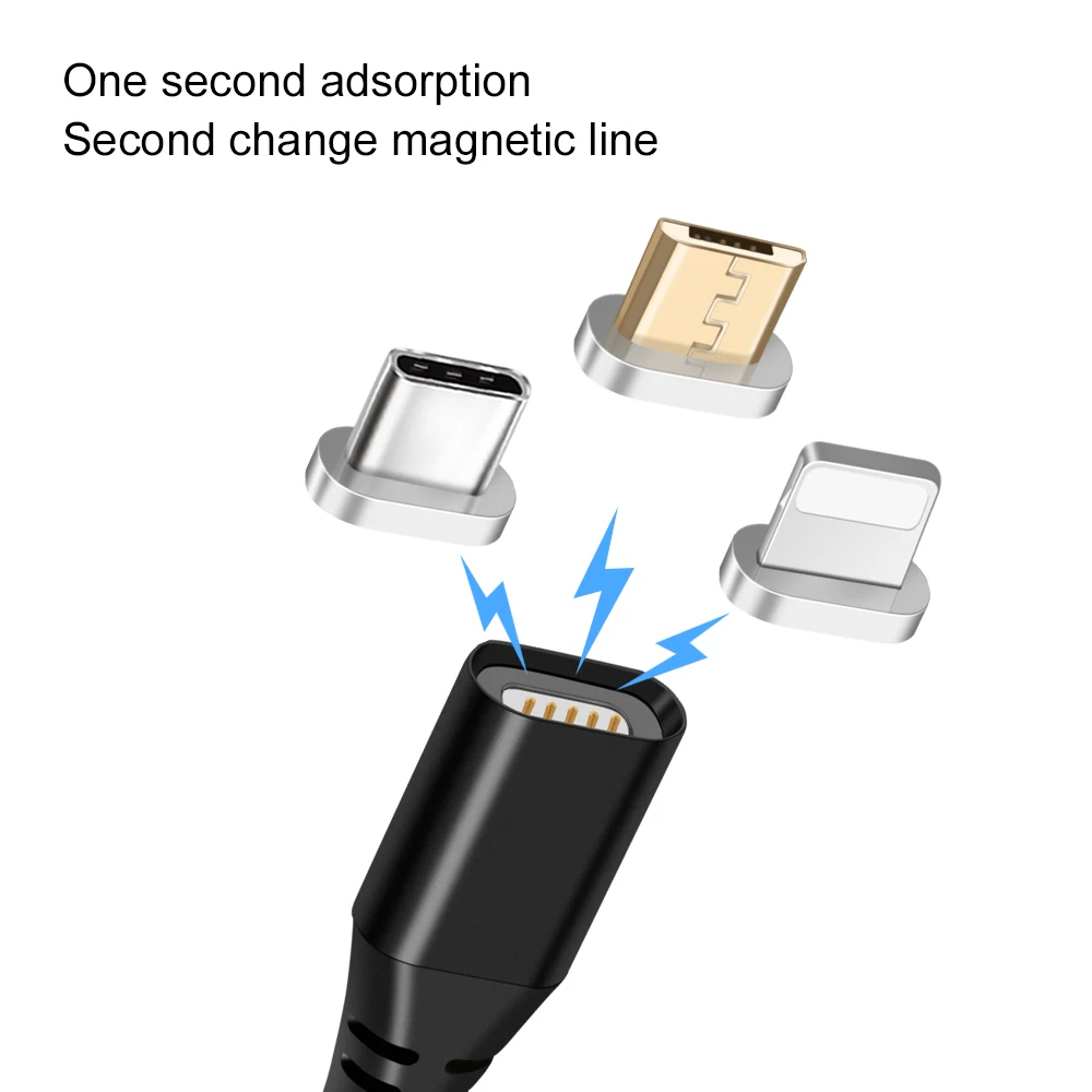 Магнитный кабель Olaf Micro usb type C адаптер быстрой зарядки для телефона магнитное