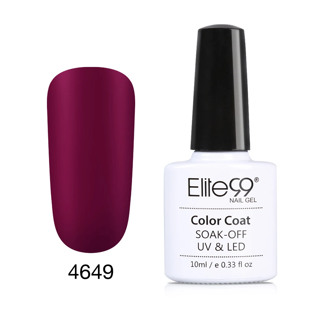 Elite99 3 в 1 матовый одношаговый Гель-лак для ногтей нет необходимости базовое верхнее покрытие дизайн ногтей полуперманентный праймер для ногтей лак - Цвет: 4649