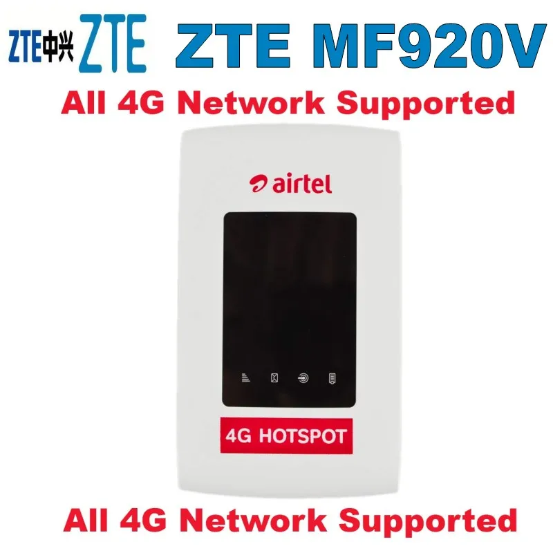 Разблокированный мобильный Роутер ZTE MF920V 4G LTE Wi Fi Карманный Mifi модем точки доступа