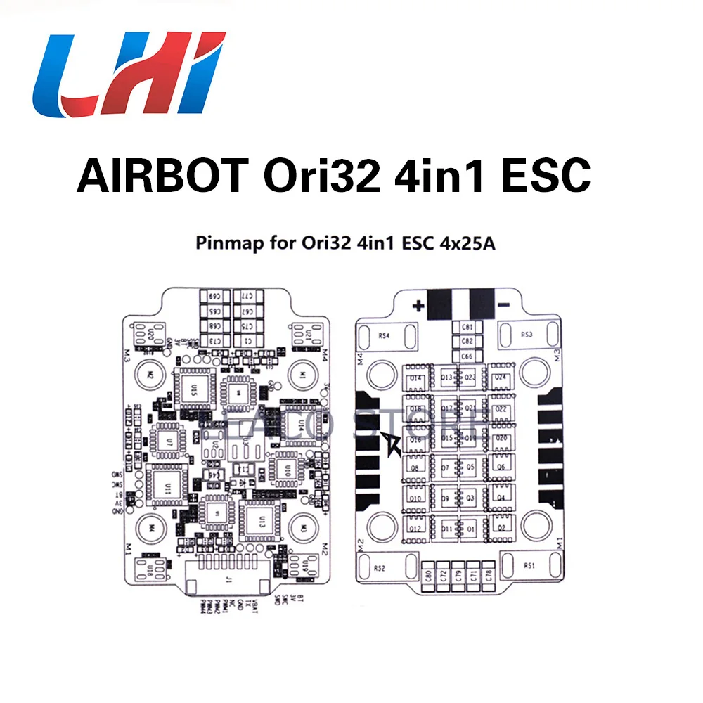 AIRBOT mathed Ori32 4in1 ESC 4x25A 2020 поддержка Blhelis 25a DSHOT 1200 встроенный датчик тока матовый 30a