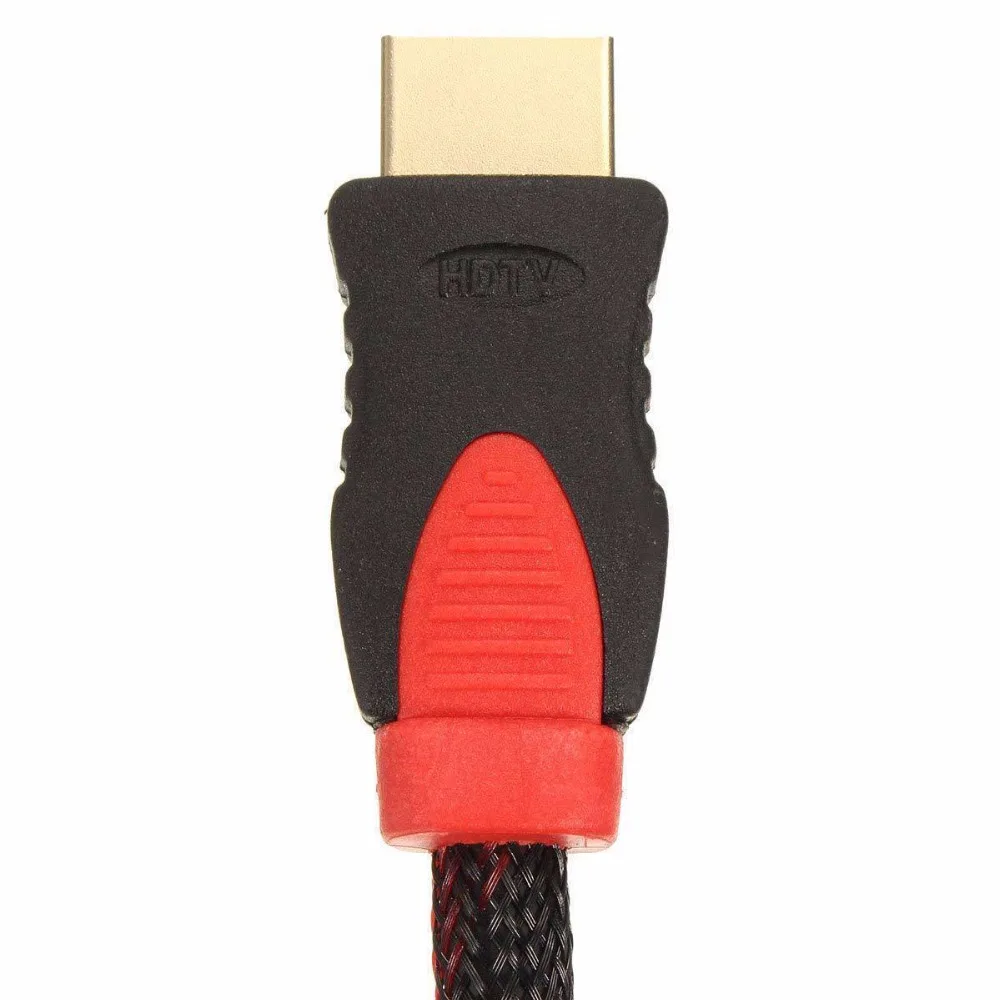 SOONHUA HDMI Мужской до 3 RCA Видео Аудио AV кабель 1,5 м красный черный оплетка чистая аудио кабель-адаптер для ТВ DVD телеприставка PS3 ноутбук