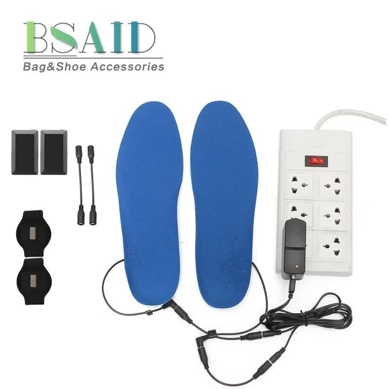 

BSAID M/L USB Electric Heated Shoe Insoles, Winter Women Men Foot Warmer Heater Battery Warm Sock Heating Feet Pads DIY Size Mat