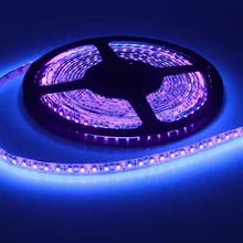 Waterproof 12V 5M UV Ultraviolet LED Blacklight Night Fishing Strip Lamp Lights