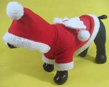 On sale dogs cats Santa Claus costume coats puppy outwear clothing doggy overcoat pet dog Christmas hoodies clothes 1pcs XS-XXL