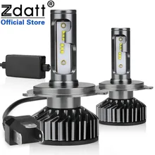 Zdatt H7 светодиодный H4 H11 автомобильных ламп H1 9005 HB3 9006 HB4 автомобильные лампы для фар машины 100W 12000LM 6000K светодиодный Противотуманные фары 12V автотовары