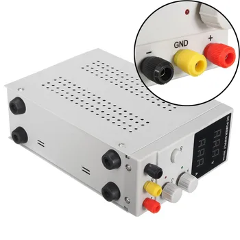 

Adjustable Switching Regulated LCD Dual Digital Display DC Power Supply 30V 10A with Power Line