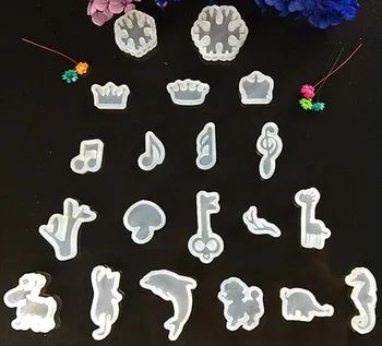 

10pcs Snowflake/Crown/Music/Trees/Animals Silicon Mold Mould For Epoxy Resin Jewelry Beads Pendant Making DIY Craft