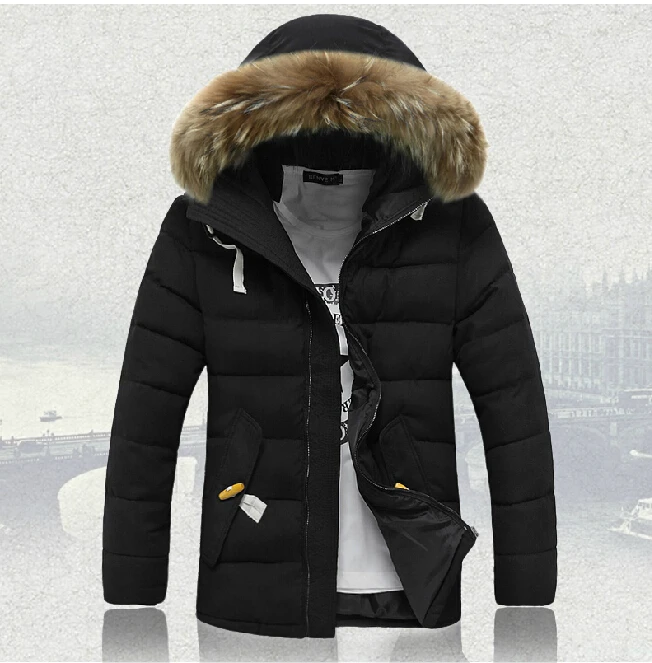 Down jacket men quality clearance men long thickening winter coat and