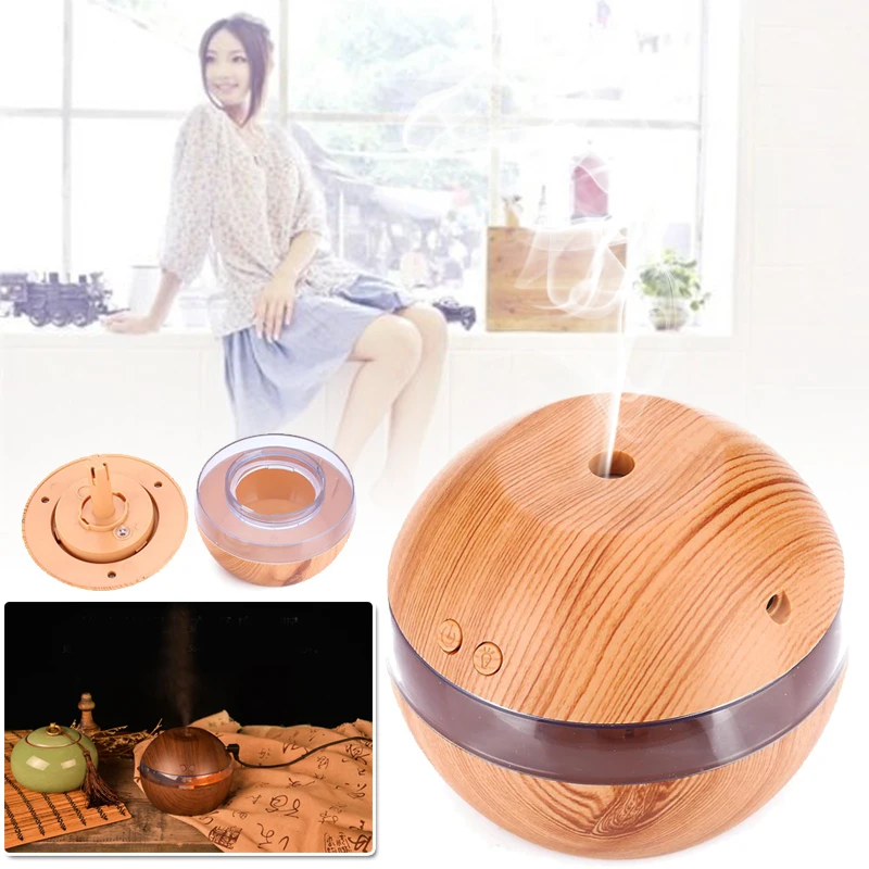

USB Aroma Essential Oil Humidifiers Diffuser Ultrasonic Cool Mist Humidifier Air Purifier LED light for Office Home