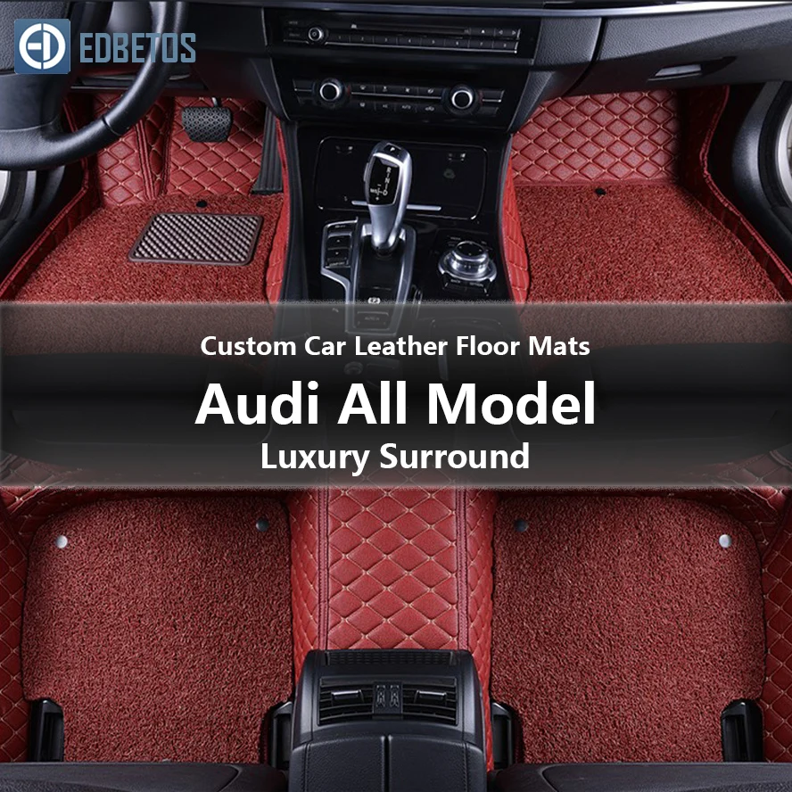 

Custom Car Leather Floor Mats for Audi Q7 Q5 Q3 A2 A4 A5 A6 A7 Luxury Surround Wire Floor Mat 2007 - 2019