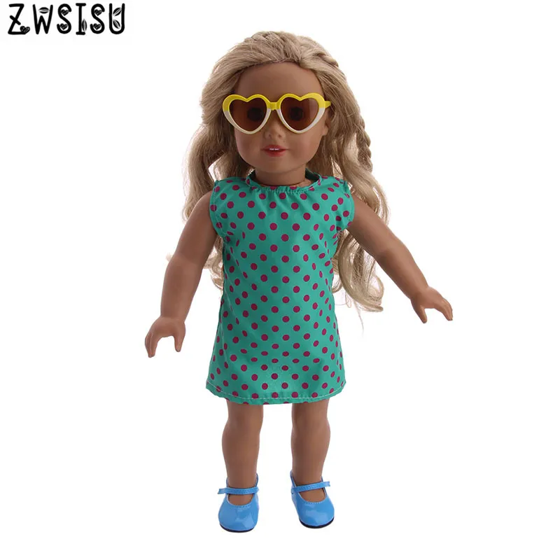 

Christmas new doll dress for 18-inch American doll and 43cm doll accessories