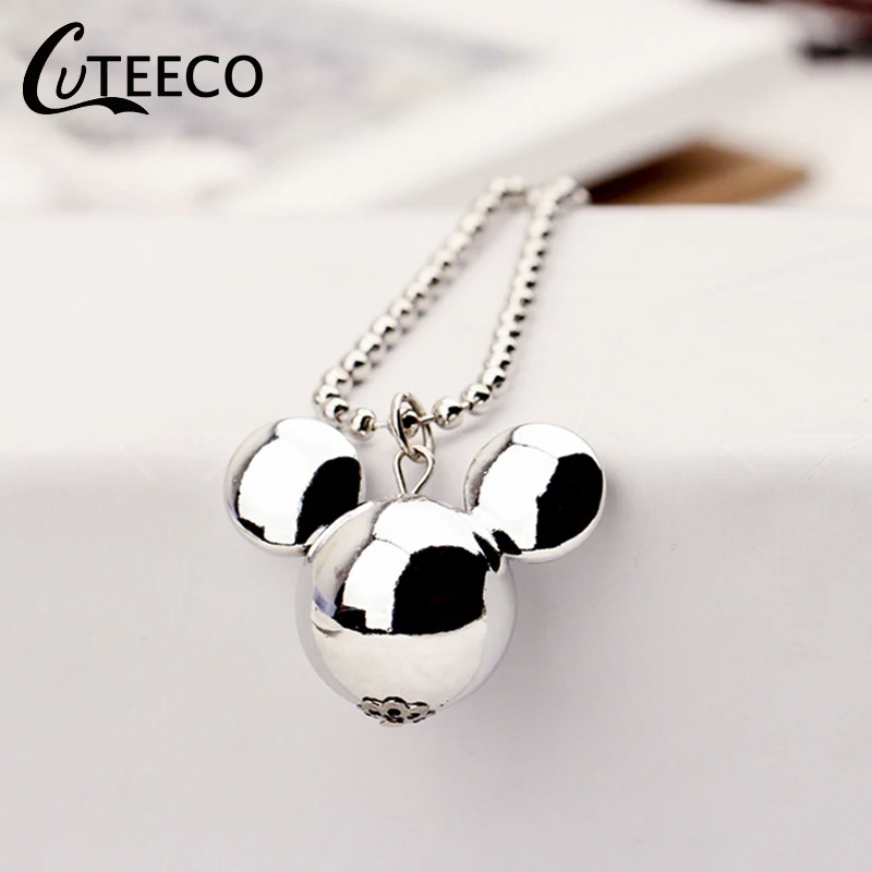 CUTEECO горячая Распродажа длинный массивный свитер с Микки-Маусом, цепочка Bijoux, Модный Дикий посеребренный кулон Микки, ожерелья, ювелирные изделия